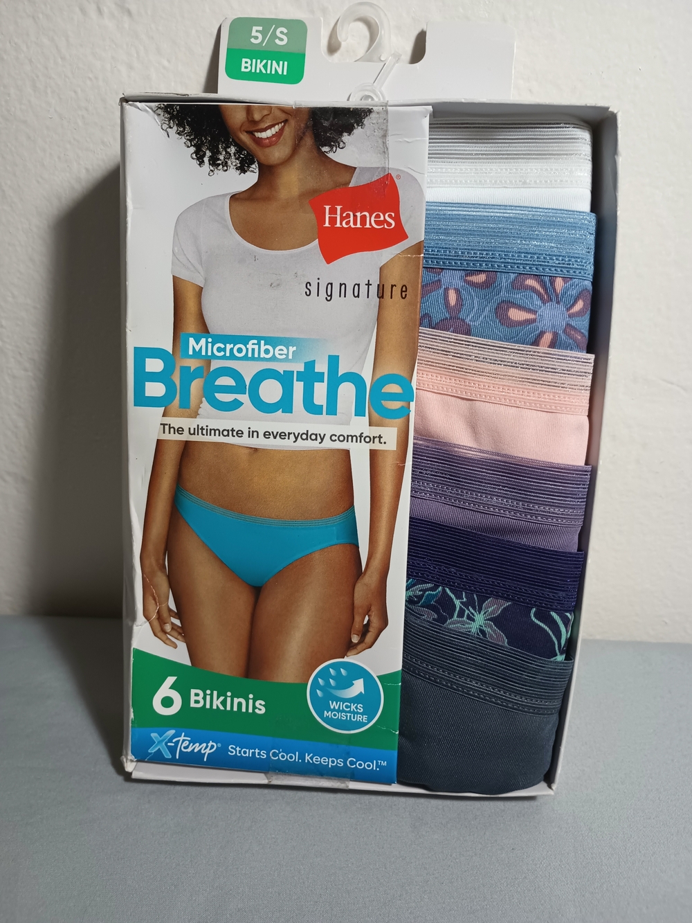 Hanes Women's Microfiber Breathe Bikinis Underwears